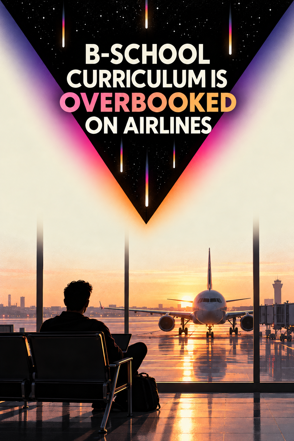 B-School Curriculum Is Overbooked on Airlines — airport illustration